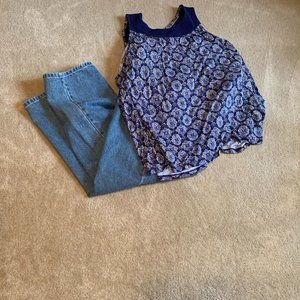 L.L. Bean Original Fit Relaxed 100% Cotton 5 Pocket Light Wash Jeans Size 16